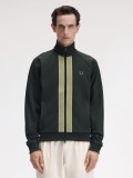Chaqueta Fred Perry Chenille Tape Track Verde