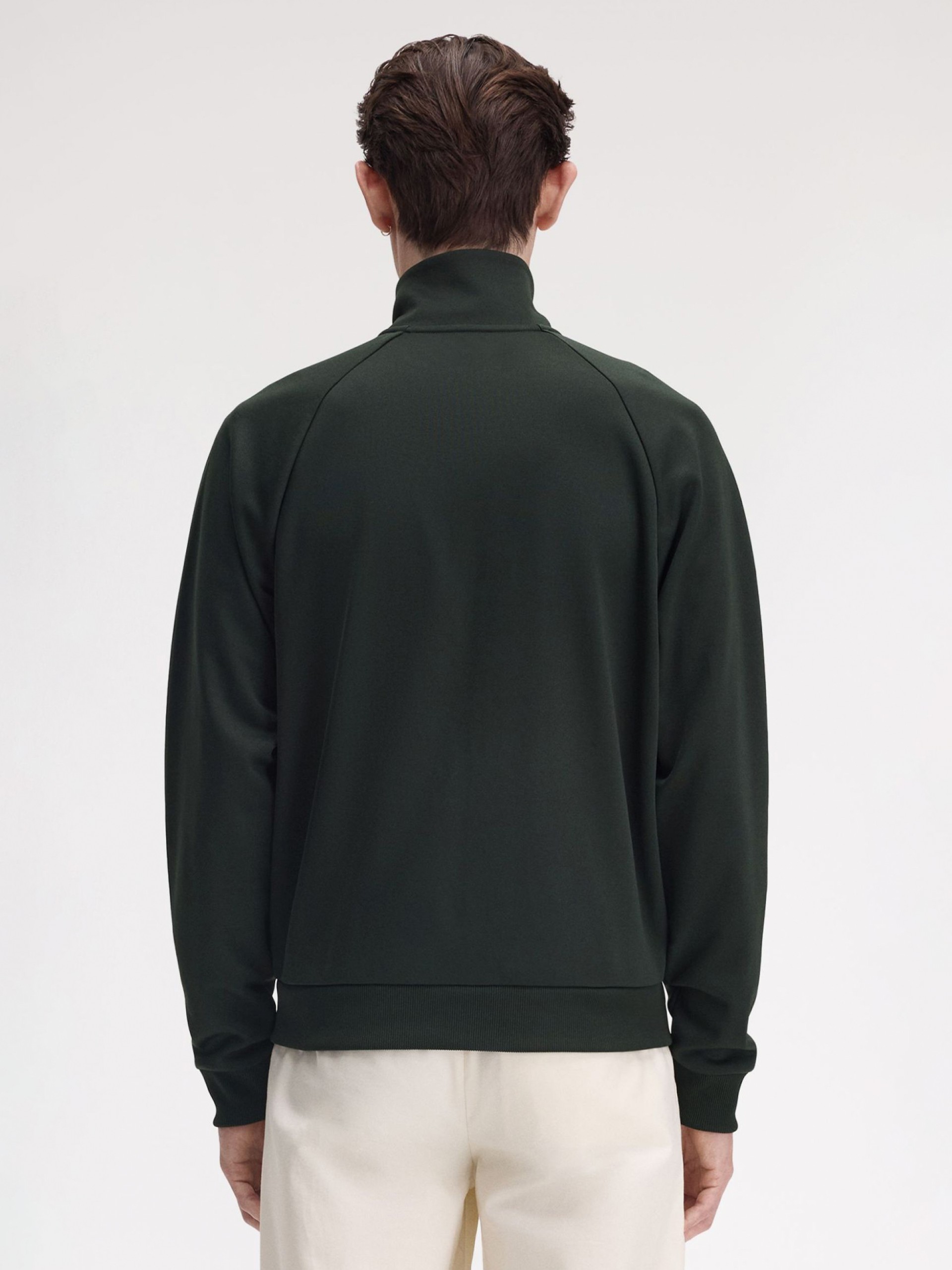 Chaqueta Fred Perry Chenille Tape Track Verde