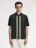 Fred Perry Chenille Tape Green Polo Shirt