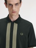 Fred Perry Chenille Tape Green Polo Shirt