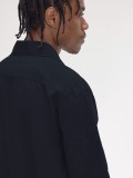 Camisa Fred Perry Lightweight Texture Revere Collar Azul Marino