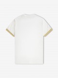 Fred Perry Striped Cuff White T-shirt