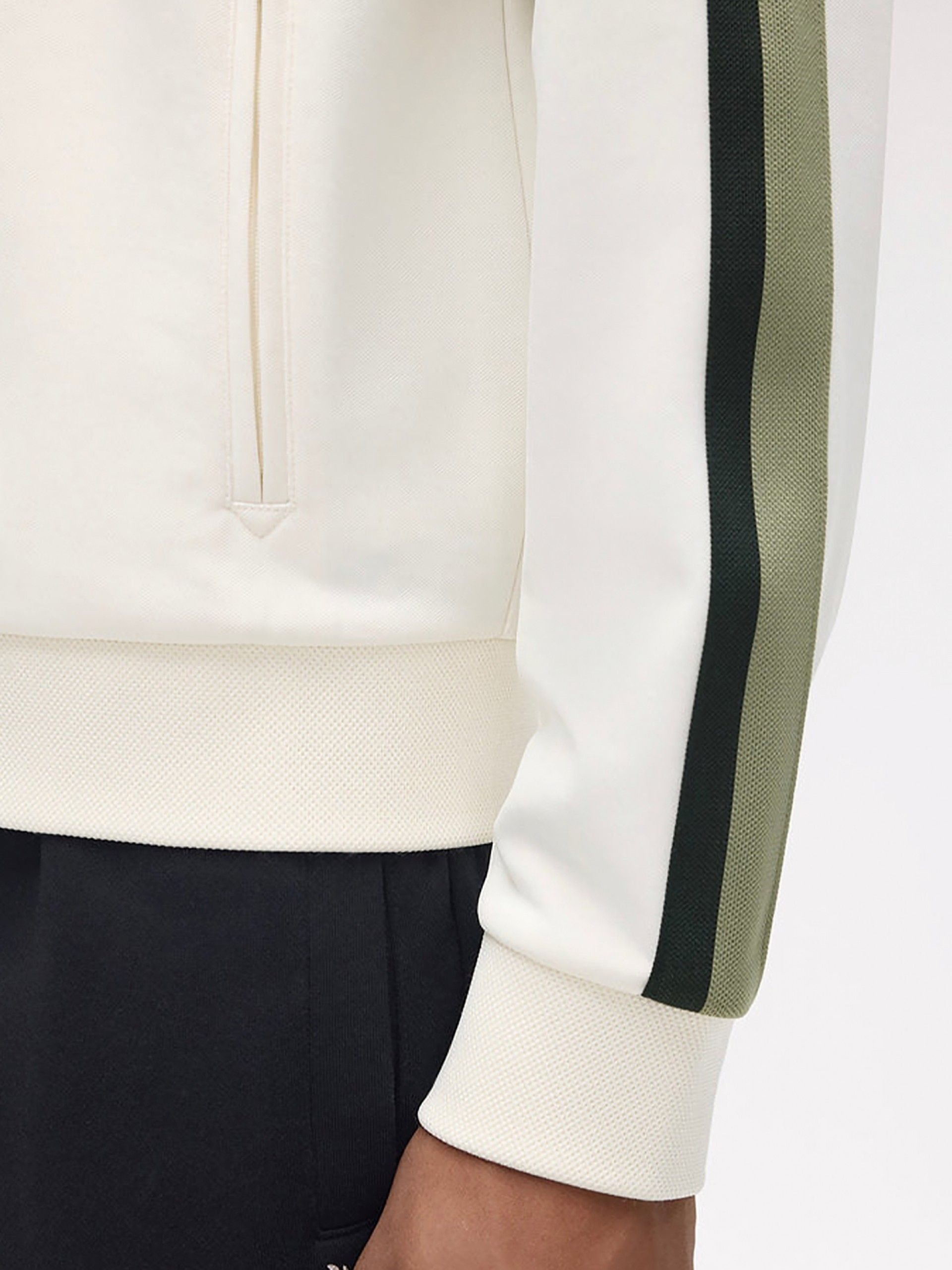 Casaco Fred Perry Two Colour Tape Track Bege