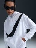 Casaco com Capuz Nike Sportswear Classic Loose Proteo UV Branco Para Mulher