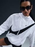 Casaco com Capuz Nike Sportswear Classic Loose Proteo UV Branco Para Mulher