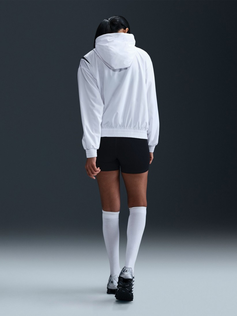 Casaco com Capuz Nike Sportswear Classic Loose Proteo UV Branco Para Mulher