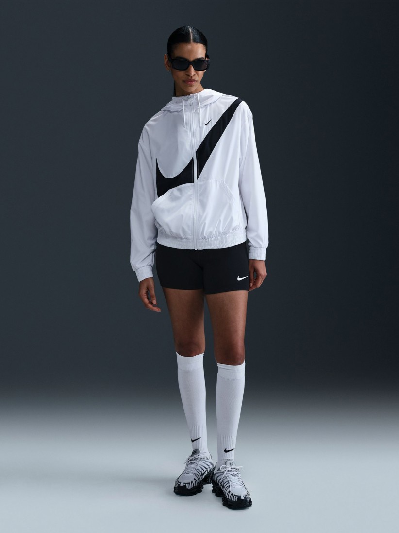Casaco com Capuz Nike Sportswear Classic Loose Proteo UV Branco Para Mulher