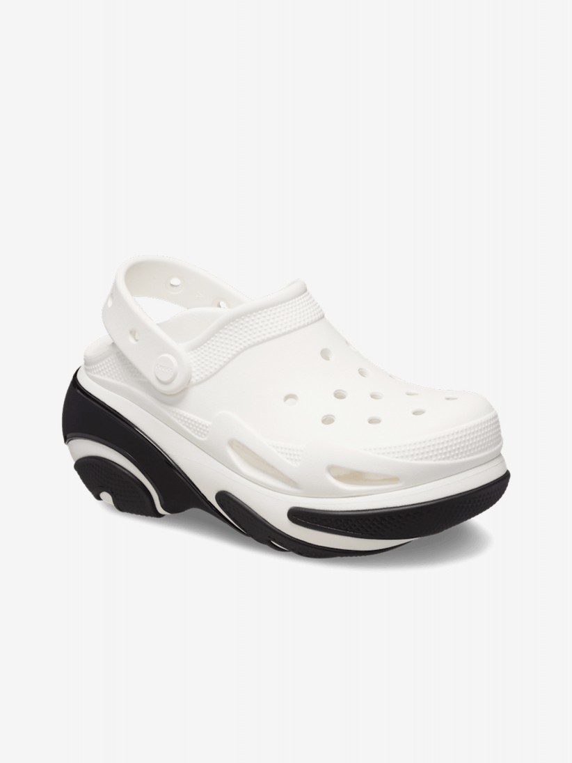 Sandlias Crocs Clog Bubble Crush Brancas