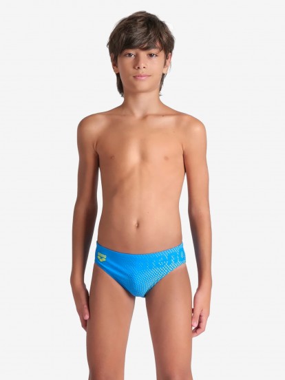 Baador de Natacin Arena Dim Light Brief Kids Azul