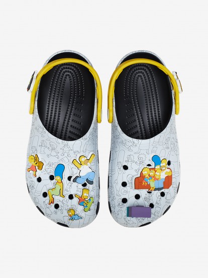 Crocs Classic The Simpsons Black and Grey Sandals
