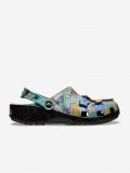 Sandlias Crocs Classic The Beatles Love Pretas e Multicor