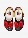 Sandlias Crocs Classic Minnie Mouse Platform Pretas e Vermelhas