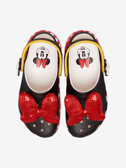 Crocs Classic Minnie Mouse Platform Black and Red Sandals