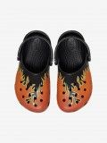 Sandlias Crocs Classic Flames Toddler Pretas e Laranja