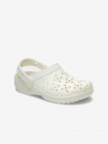 Sandlias Crocs Classic Floral Cut Out Brancas