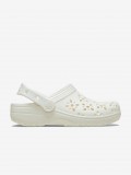 Sandlias Crocs Classic Floral Cut Out Brancas