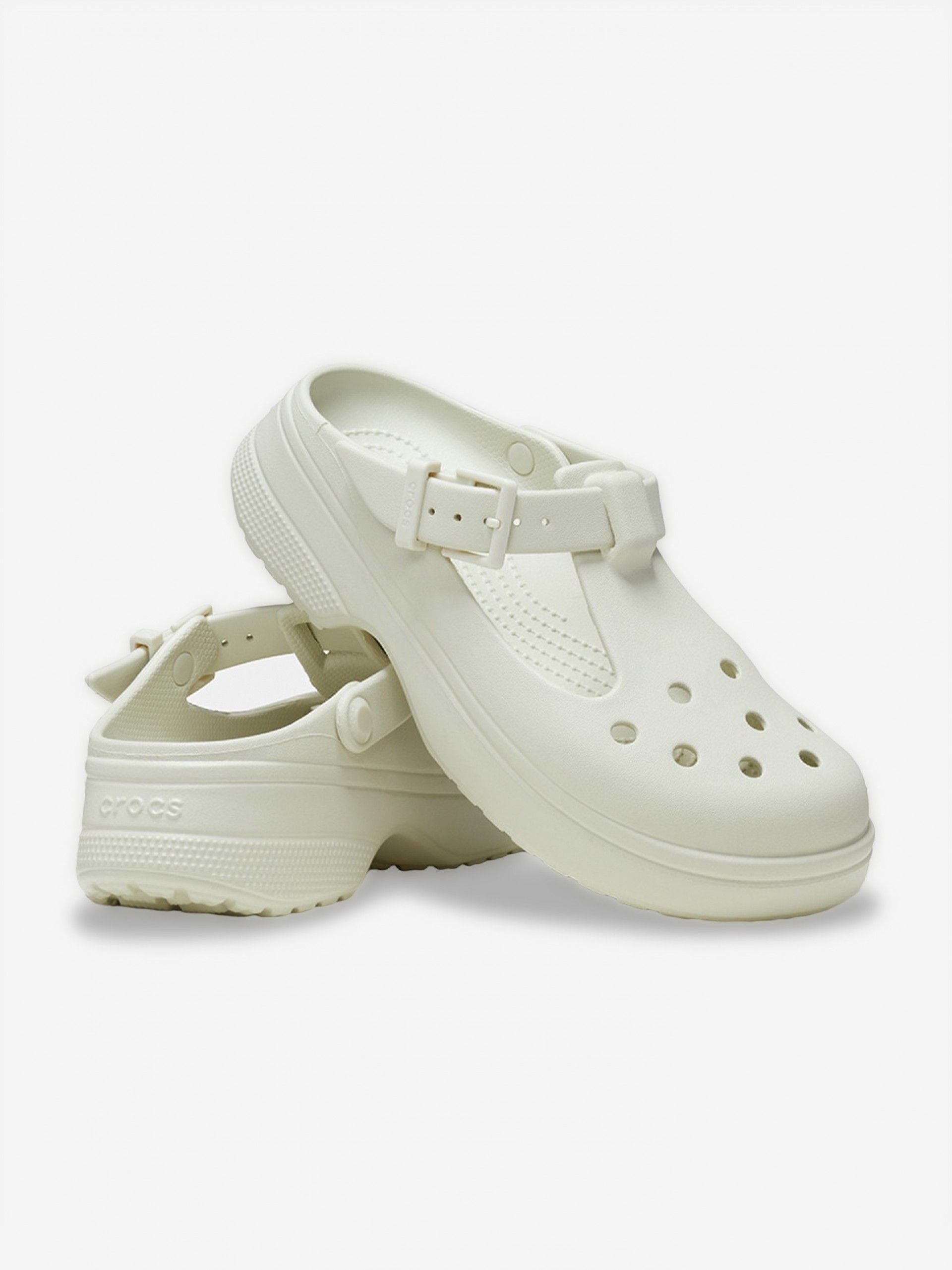 Chanclas Crocs Classic Mary Jane Beige