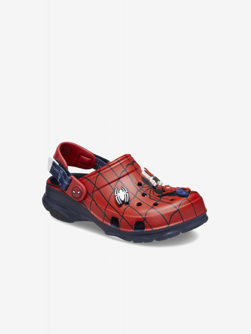 Sandlias Crocs Homem-Aranha All Terrain Kids Vermelhas e Azuis