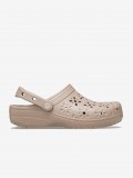 Sandlias Crocs Classic Floral Cut Out Bege