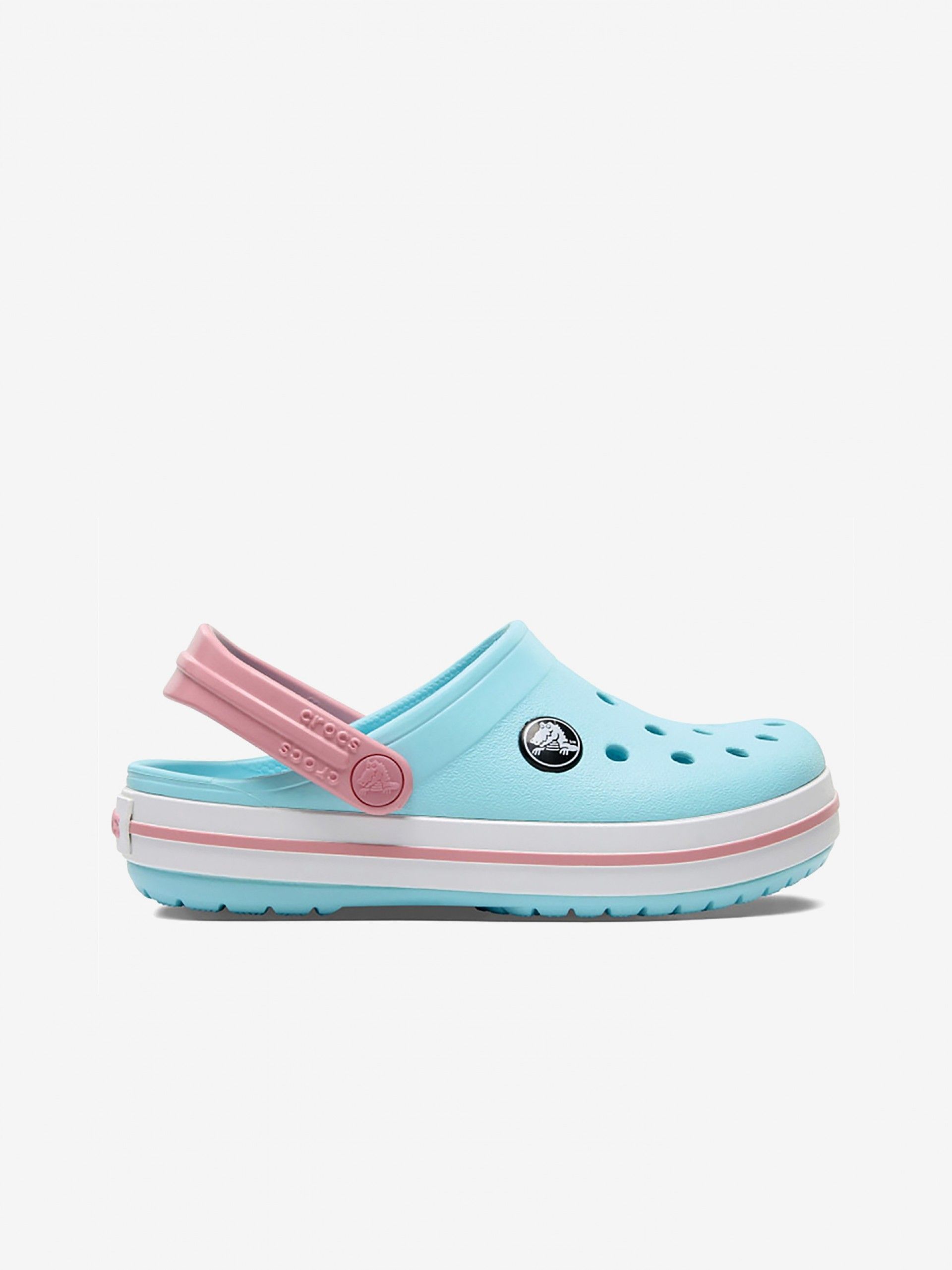 Sandálias Crocs Crocband C Kids Azuis e Rosa