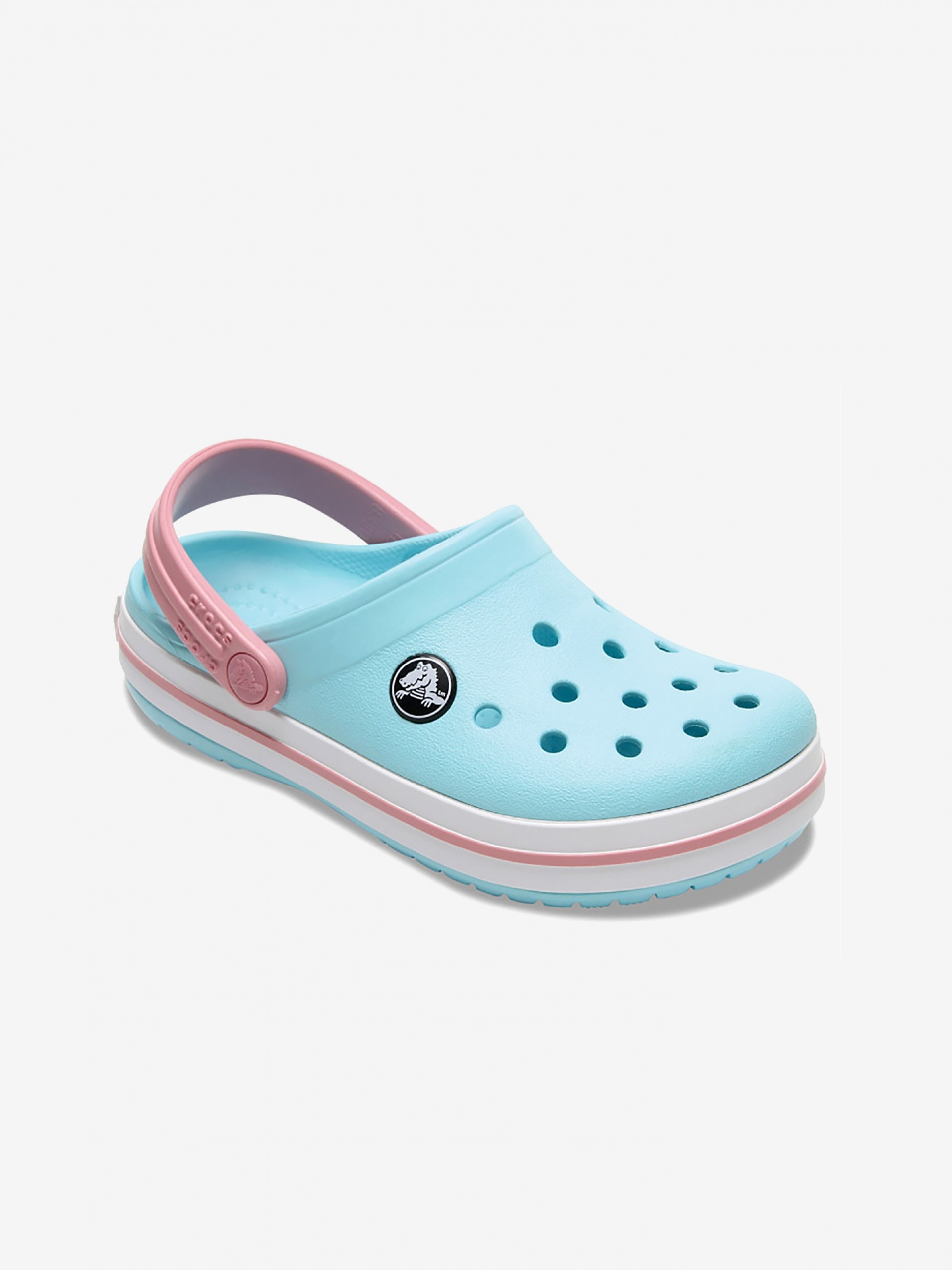 Sandálias Crocs Crocband C Kids Azuis e Rosa