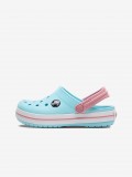 Sandlias Crocs Crocband C Kids Azuis e Rosa