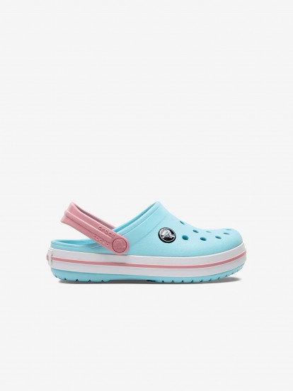 Sandlias Crocs Crocband Toddler Azuis e Rosa