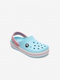 Sandlias Crocs Crocband Toddler Azuis e Rosa