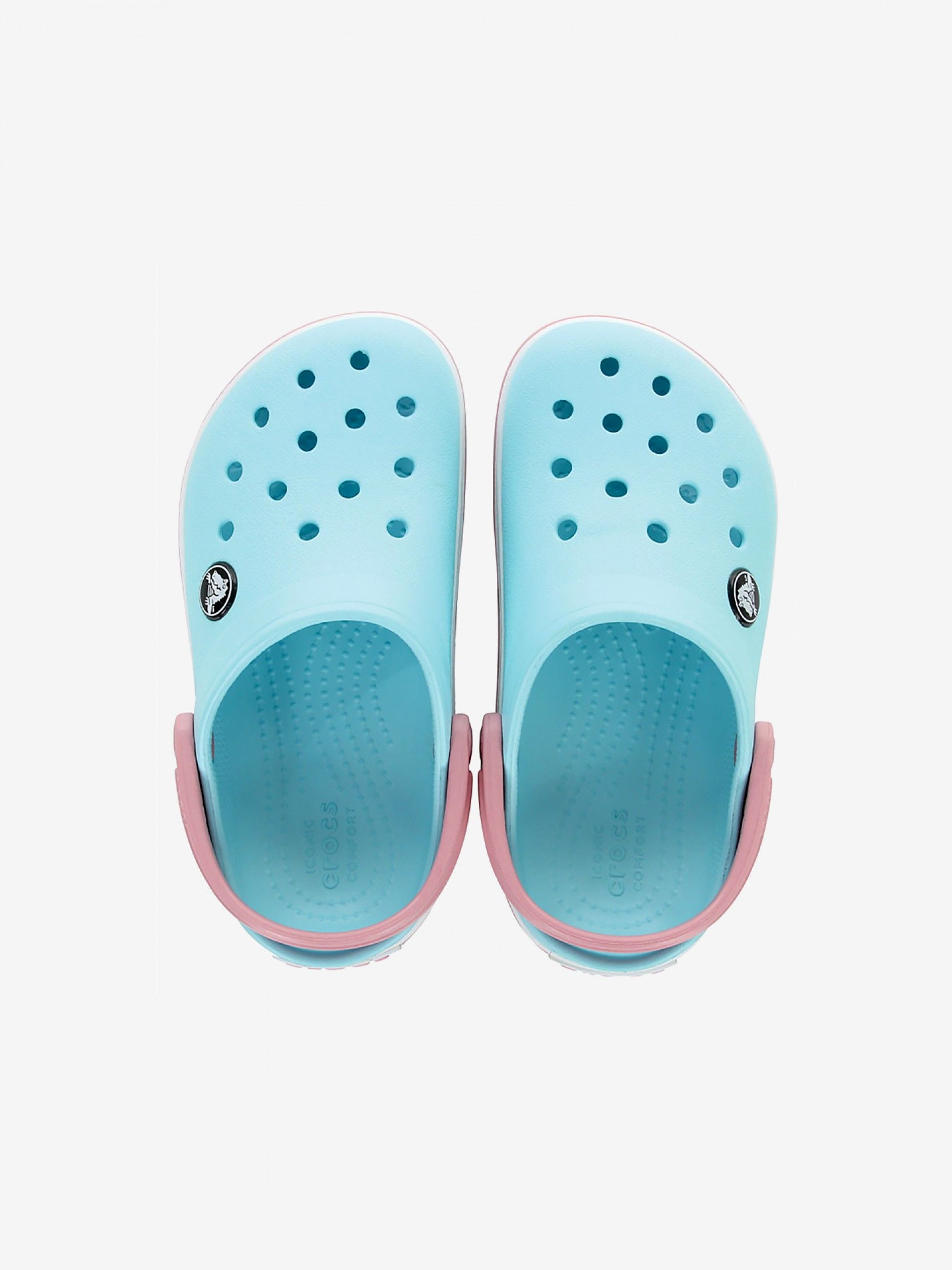 Sandálias Crocs Crocband Toddler Azuis e Rosa