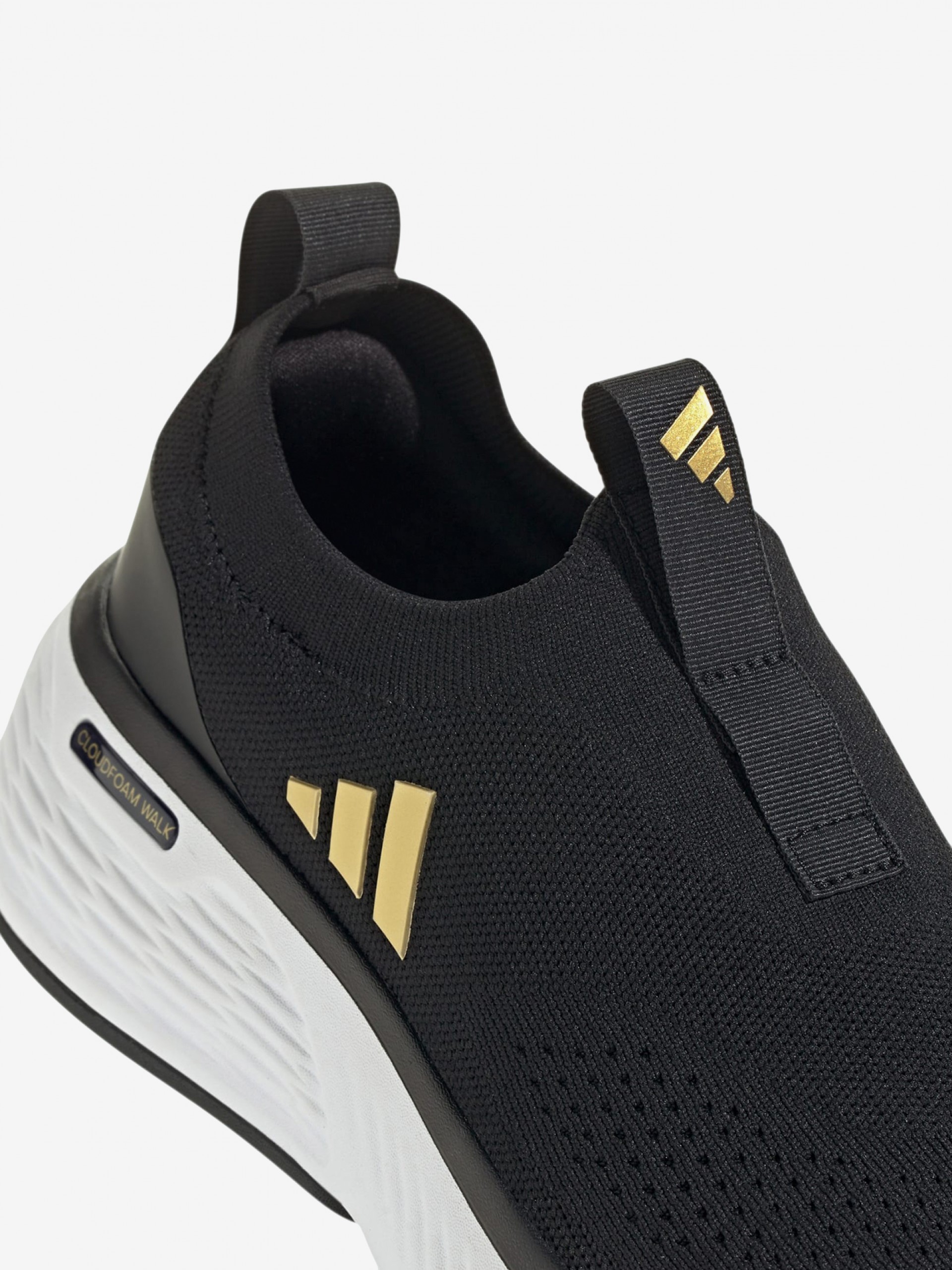 Zapatillas Adidas Cloudfoam Go Sock W Negras y Doradas