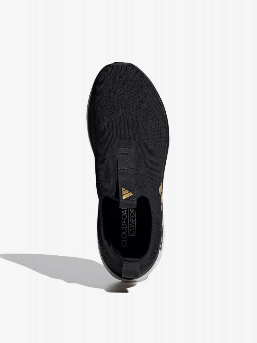 Zapatillas Adidas Cloudfoam Go Sock W Negras y Doradas