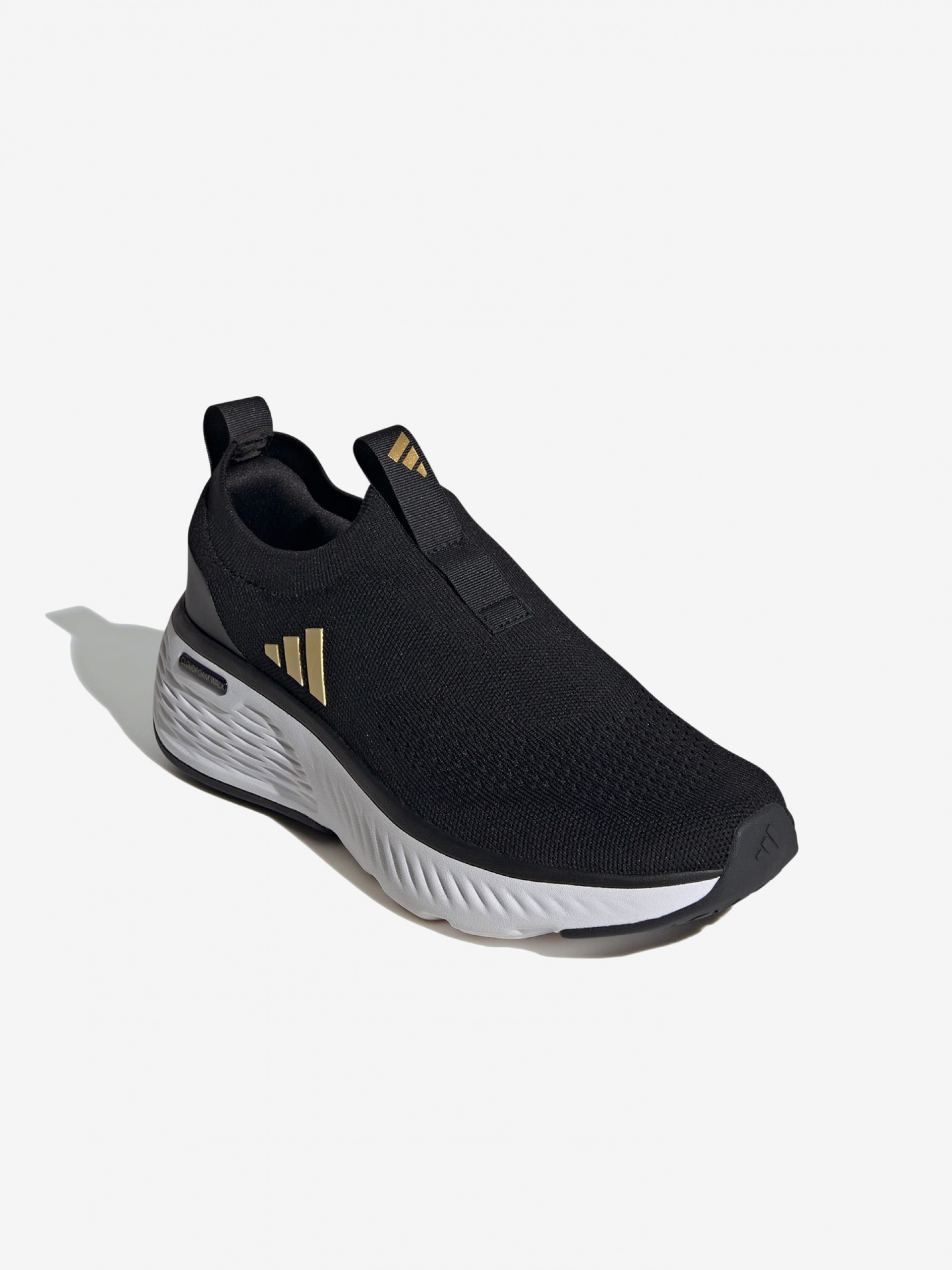 Zapatillas Adidas Cloudfoam Go Sock W Negras y Doradas