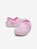 Sandlias Crocs Crocband Toddler Rosa