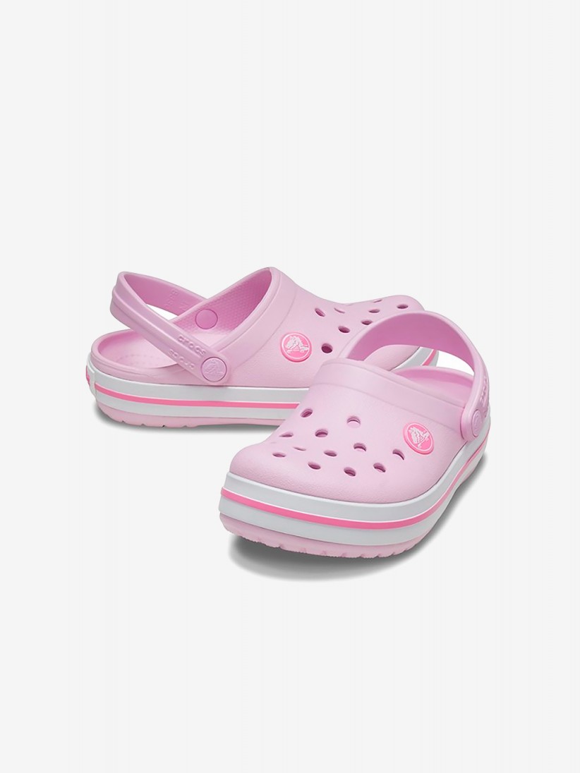 Sandlias Crocs Crocband Toddler Rosa