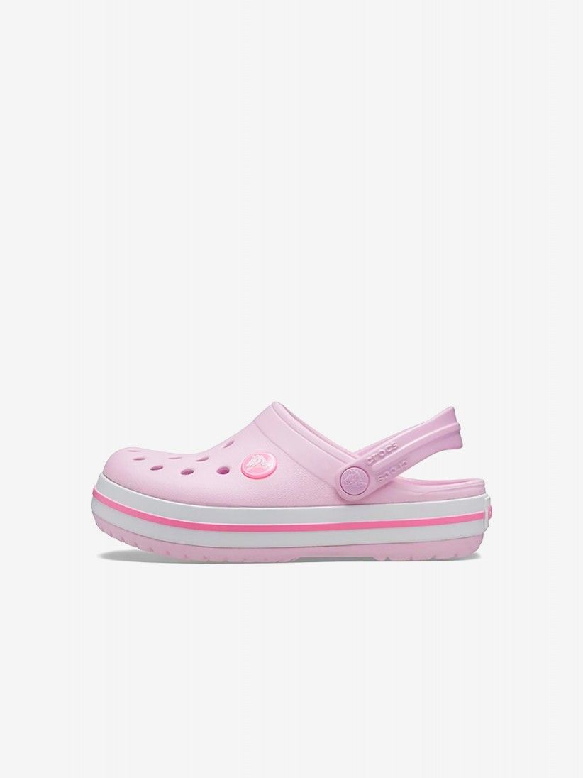Sandlias Crocs Crocband Toddler Rosa