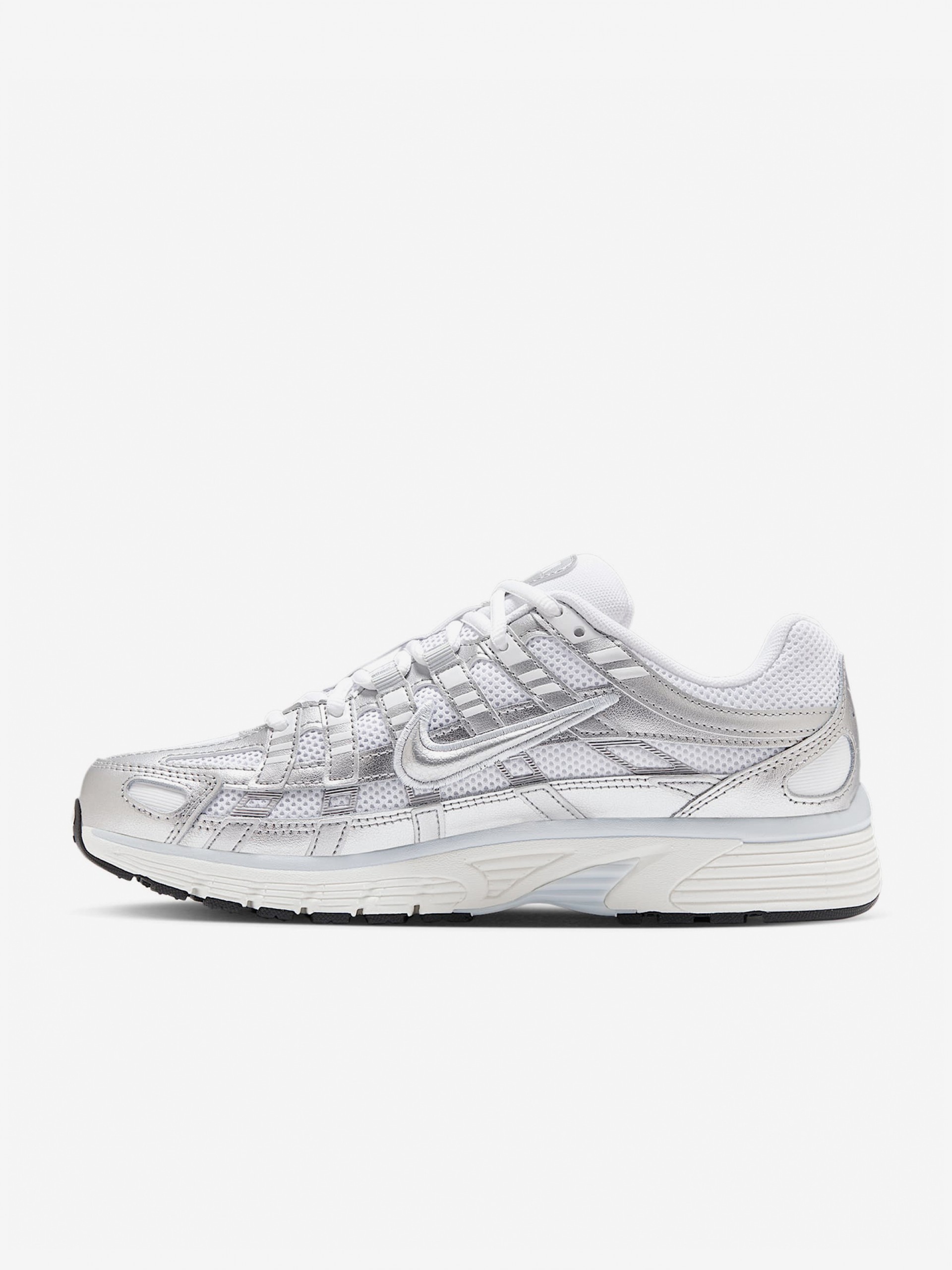 Nike P-6000 Silver and White Sneakers For Women