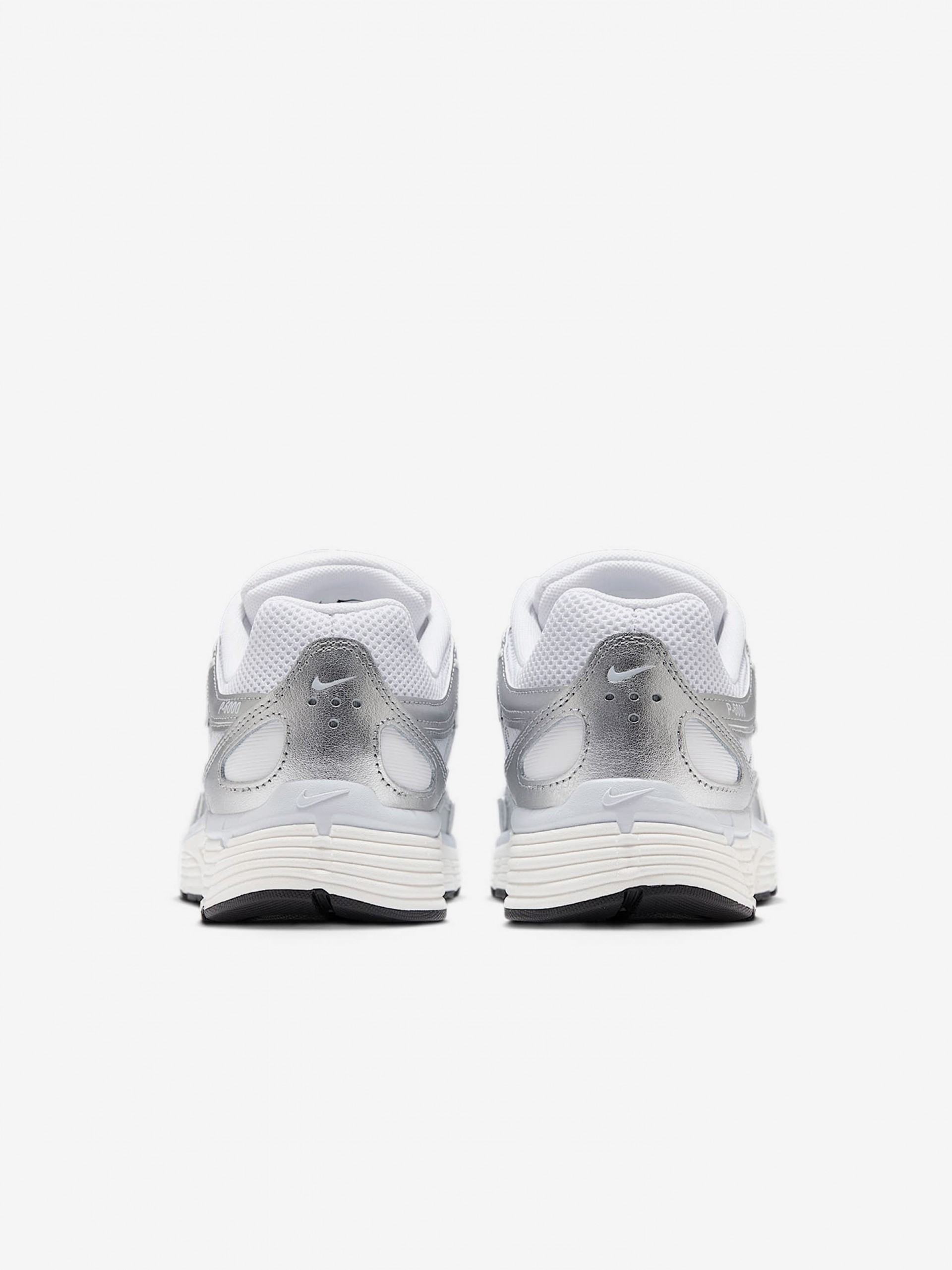 Nike P-6000 Silver and White Sneakers For Women