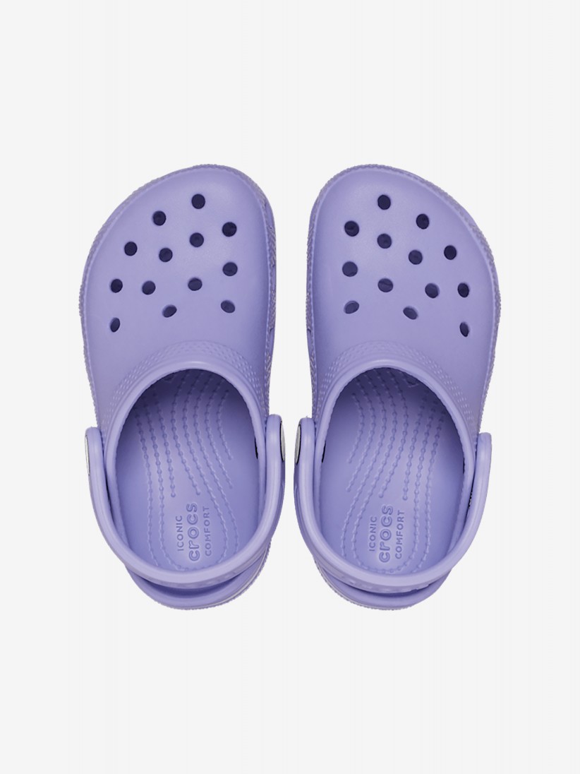 Sandálias Crocs Classic Toddler Lilás Sandálias Crocs Classic Toddler Lilás