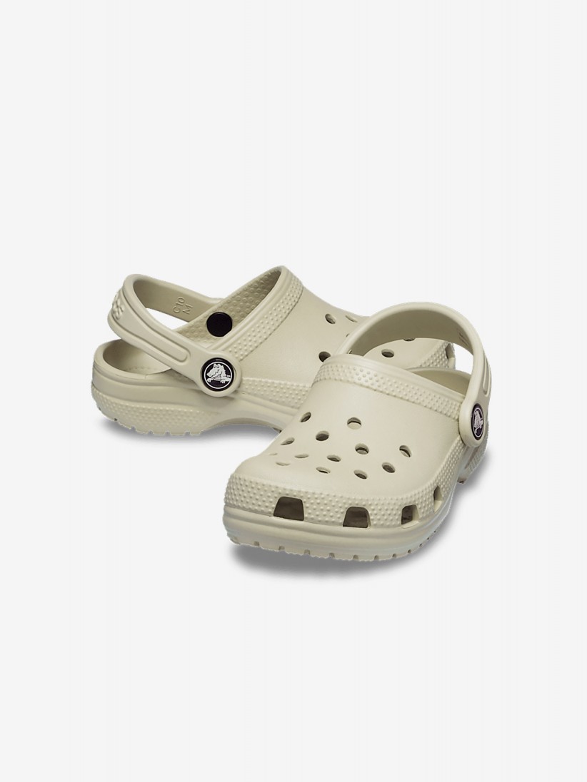 Sandlias Crocs Classic Toddler Bege