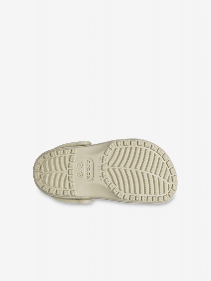 Sandlias Crocs Classic Toddler Bege