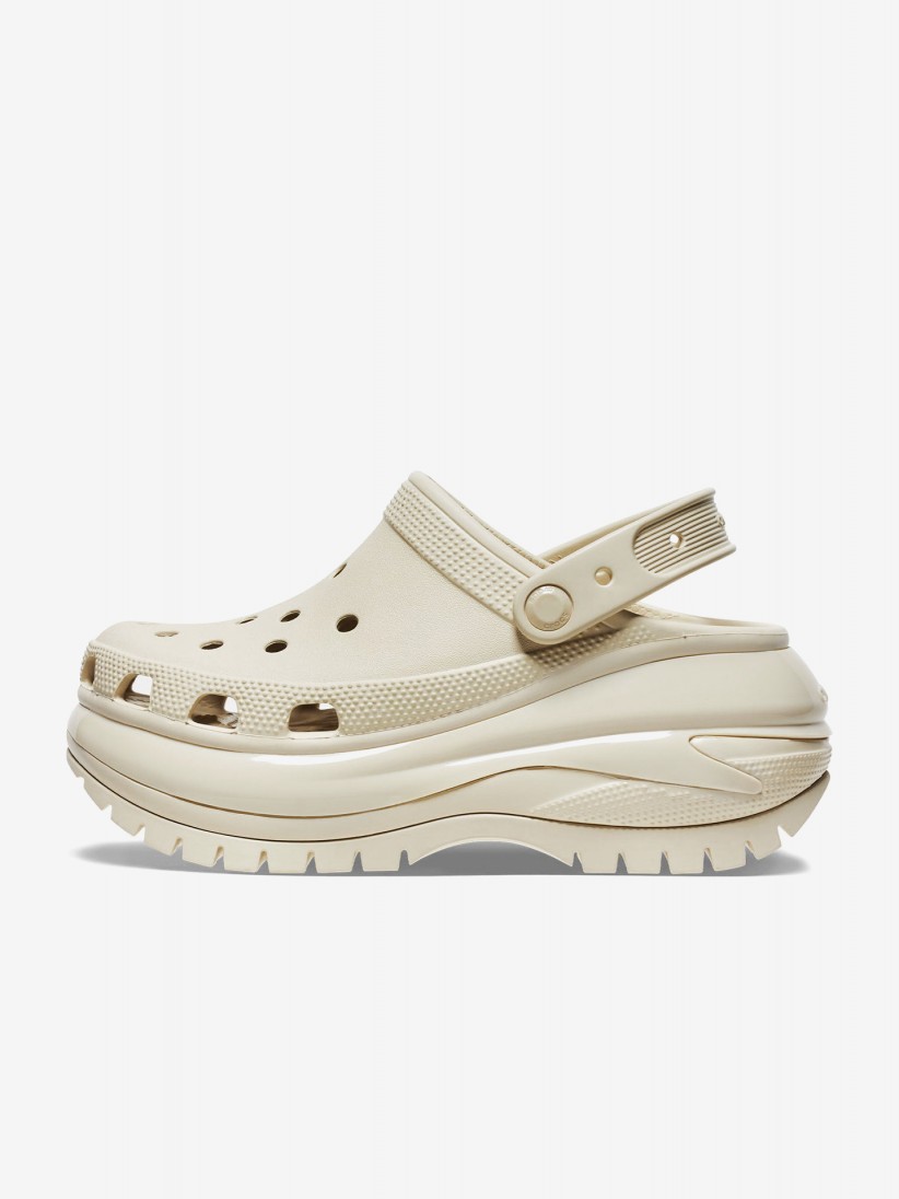 Sandlias Crocs Mega Crush Bege