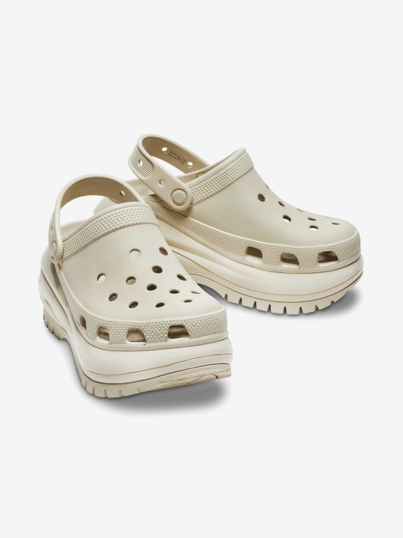 Sandlias Crocs Mega Crush Bege