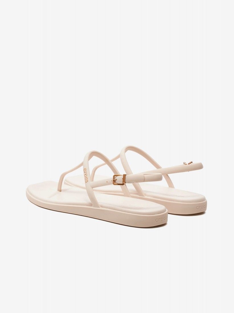 Sandlias Crocs Flip Miami Thong Bege