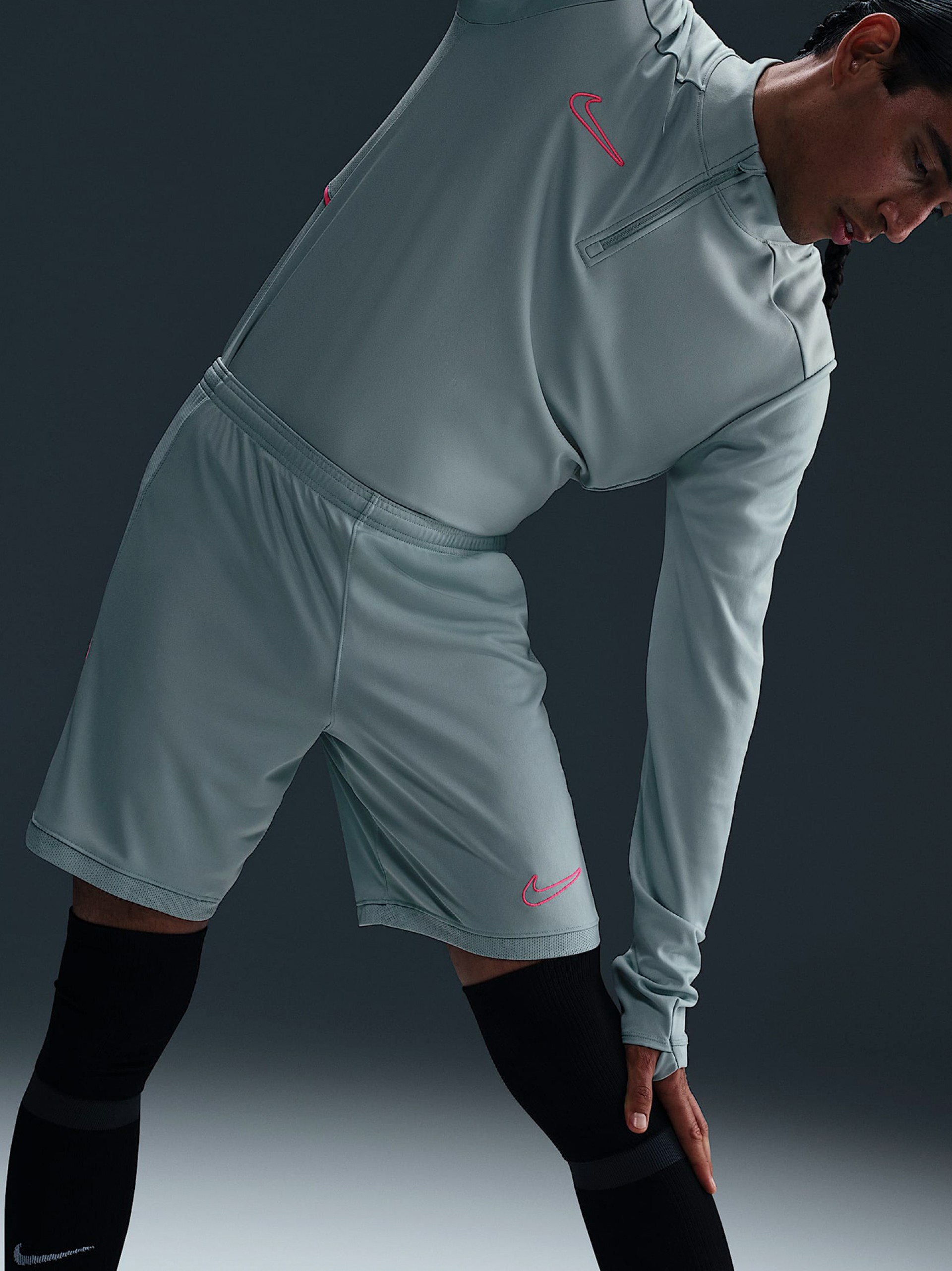 Pantalones Cortos de Fútbol Nike Academy Dri-FIT 21cm Azules Para Hombre