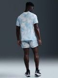 Camiseta de Running Nike Division Breathe Dri-FIT Azul y Blanca Estampada Para Hombre