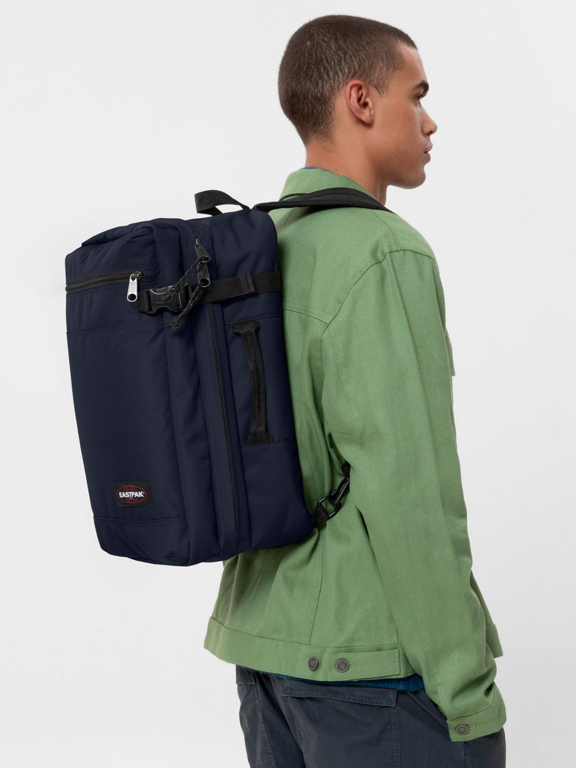 Eastpak Transit'R Pack Blue and Black Travel Backpack