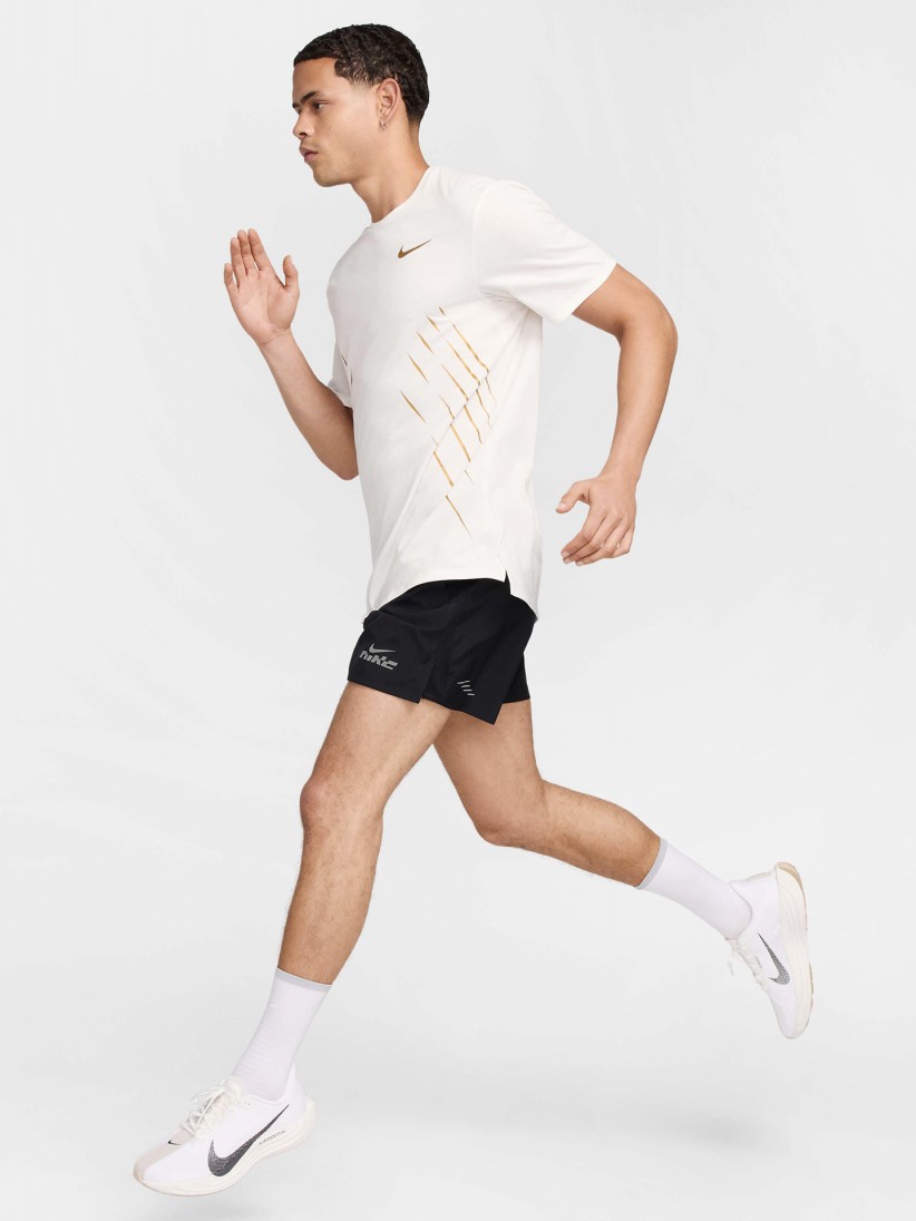 Nike x Jakob Ingebrigtsen Dri-FIT White and Golden Running T-shirt For Men