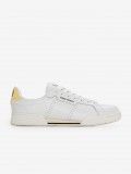 Zapatillas Fred Perry B722 De Piel Blancas y Amarillas