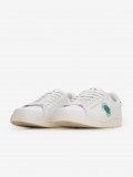 Zapatillas Fred Perry B721 De Piel Blancas y Verdes