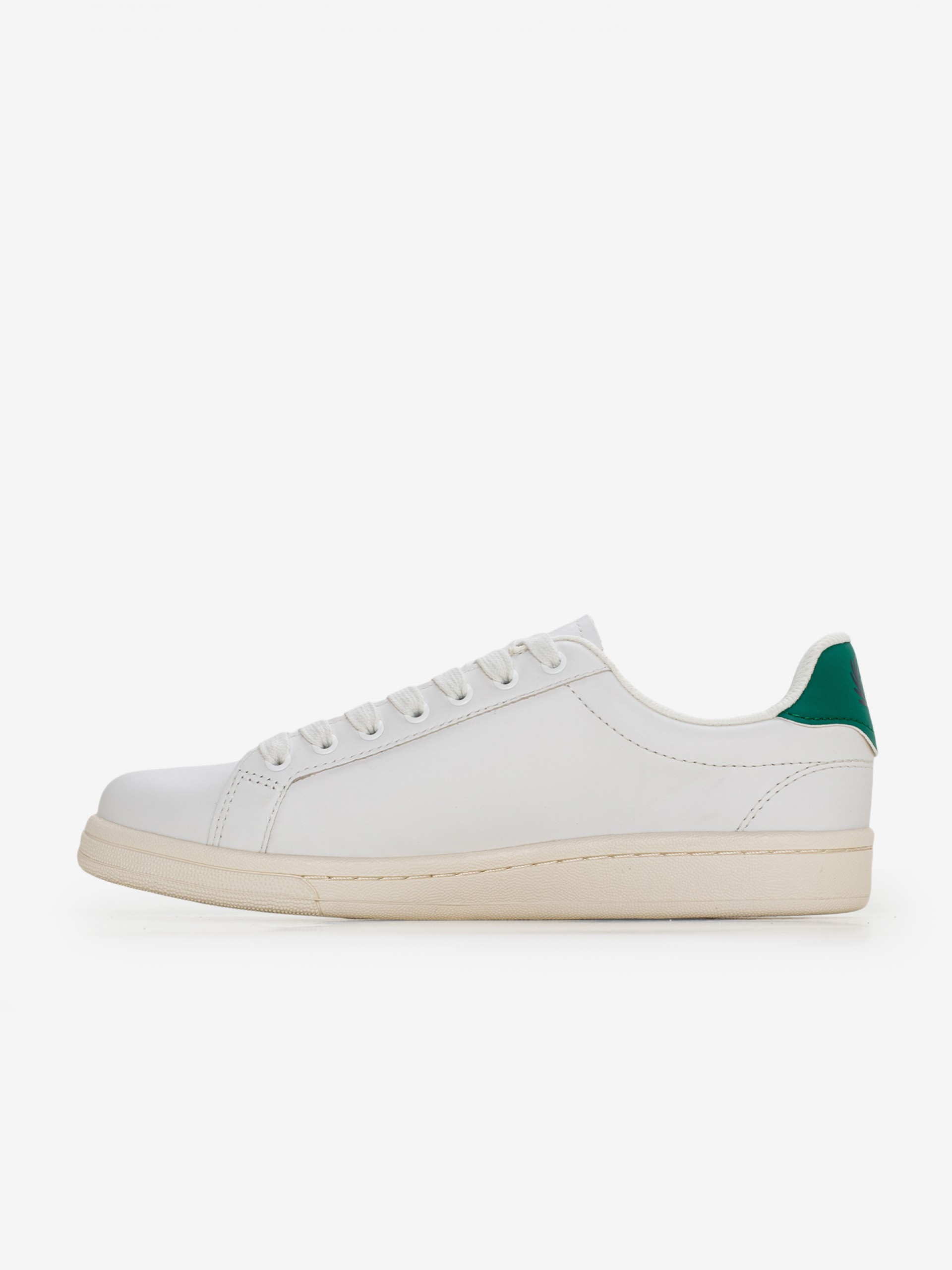 Zapatillas Fred Perry B721 De Piel Blancas y Verdes